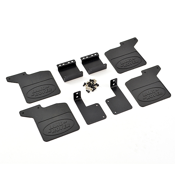 Fastrax TRX-4 Rubber Mudflaps &amp; Alloy Mounts For Defender (FTTX343)