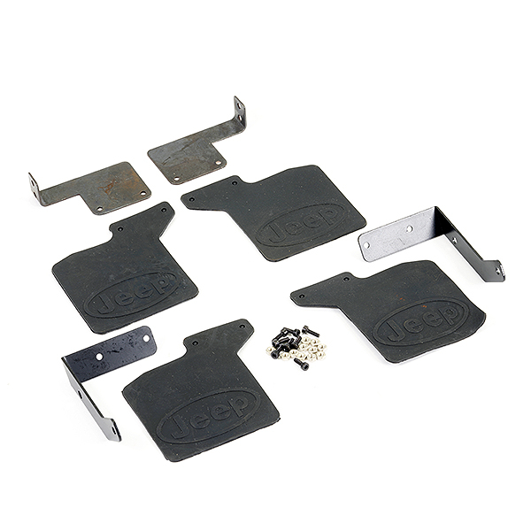 Fastrax TRX-4 Rubber Mudflaps &amp; Alloy Mounts For Jeep (FTTX344)