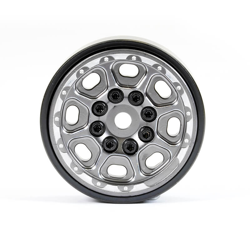 Fastrax TRX-4M CNC Titanium Beadlock Wheels (4) Fits SCX24 / FTX Mini Outback (FTTX468TI)