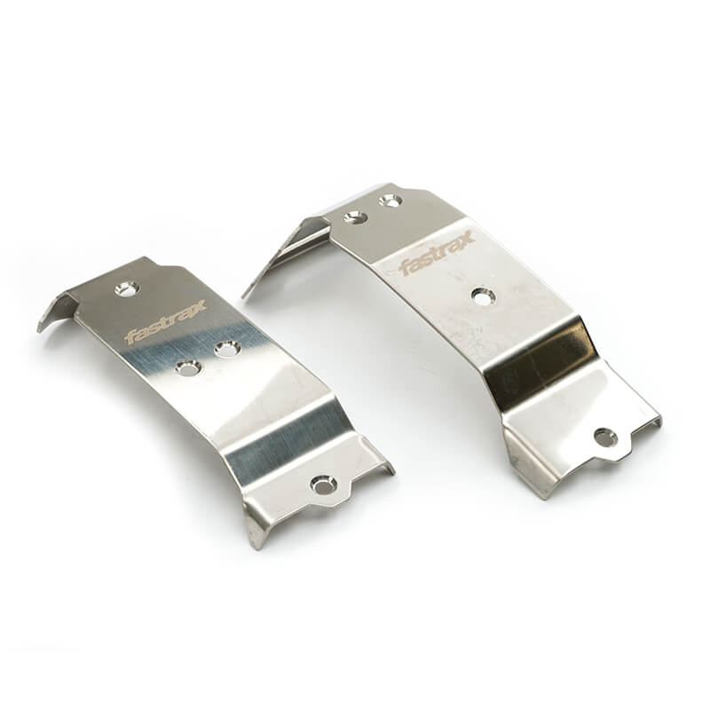 Fastrax Mini Maxx Stainless Steel Armor Skid Plates (2Pc) (FTTX516)