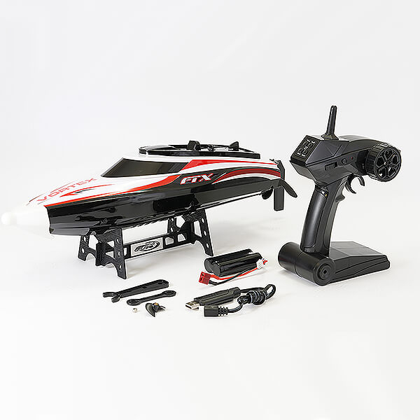 FTX Black Vortex High Speed R/C Race Boat 44cm (FTX0701)