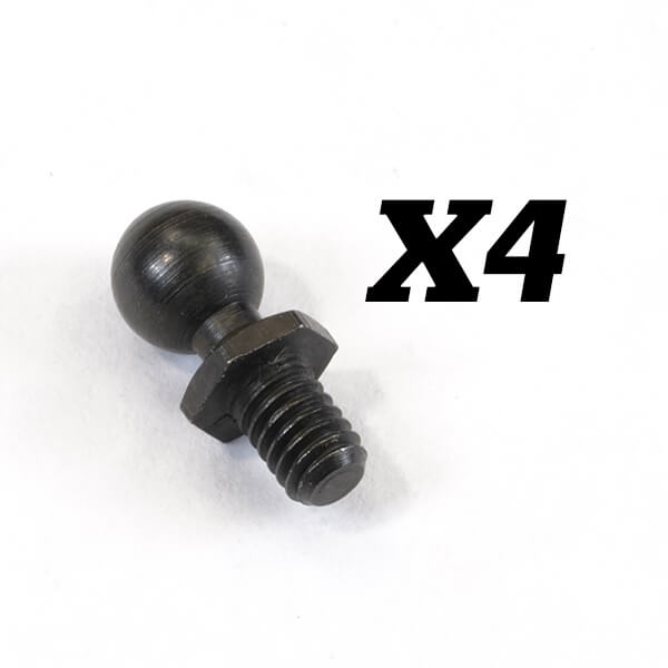 FTX Ball Stud 4mm (4pcs) (FTX10350)