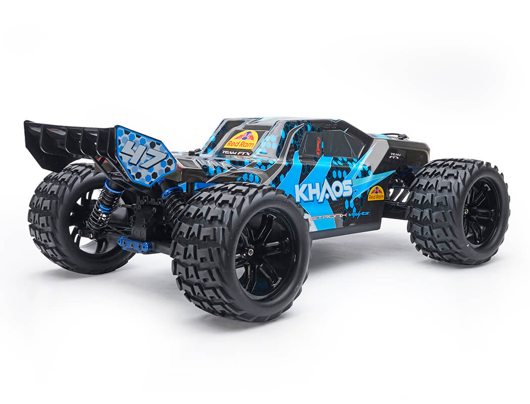 FTX Khaos 1:10 Brushless 4wd Truggy RTR - With 3S Lipo & Charger - Blue (FTX5564B)