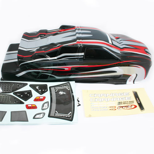 FTX Carnage St Printed Body - Option Black/Red (FTX6344)