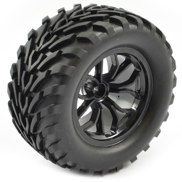 FTX Bugsta Mounted Wheel/Tyre Complete Pair - Black (FTX6447B)