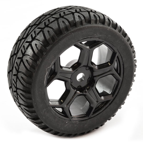 FTX Hooligan Rally Lp Treaded Wheel/Tyres Black (Pr) (FTX6477B)