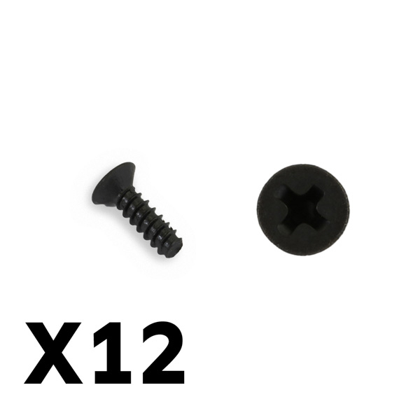 FTX Flat Head Self Tapped Screws M3 X 10 (FTX6546)