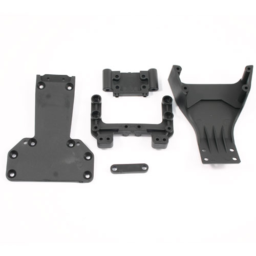 FTX Edge/Siege Fr/Rr Bottom Plate, Fr/Rr Tower Mounts (FTX6601)