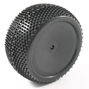 FTX Edge Rear Mounted Wheels/Tyres (Pr) - Black (FTX6624B)