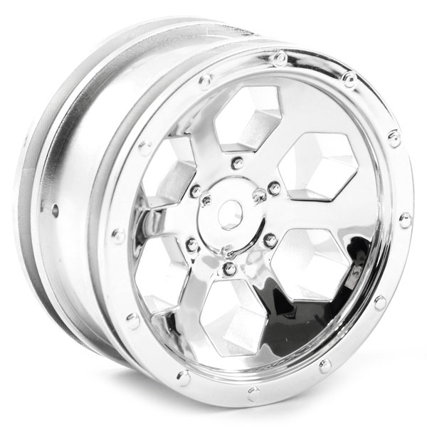 FTX Outback 6Hex Wheel (2) - Chrome (FTX8168C)