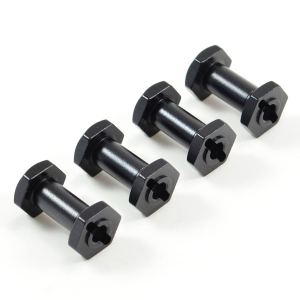 FTX Outback Aluminium Wheel Hex W/Pins (2*10) Extra Wide +5mm (4) (For FTX8245) (FTX8246)
