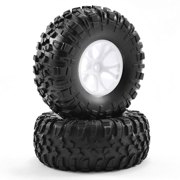 FTX Outlaw Pre-Mounted Wheels &amp; Tyres - White (FTX8335W)