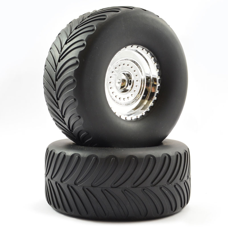 FTX Mighty thunder Mounted Wheel/Tyre (Pr) (FTX8418)