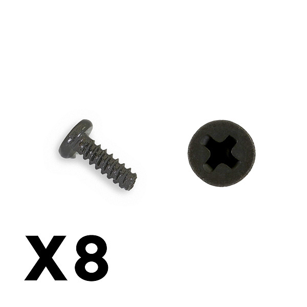 FTX Outback Mini 3.0 Round Self Tapping Screw 2X6 (8pcs) (FTX8922)