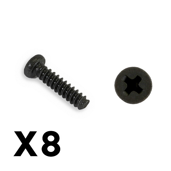 FTX Outback Mini 3.0 Round Hea D Self Tapping Screw 2X8 (8pcs) (FTX8924)