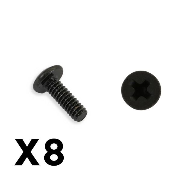FTX Outback Mini 3.0 Button He Ad Metric Hex Screw 2X5 (8pcs) (FTX8925)