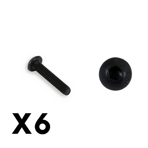 FTX Button Head Hex Screw 3 X 15mm (FTX9199)