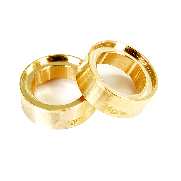 FTX Mini Outback 2.0 Brass 24G Wheel Weights (Pr) (FTX9328)