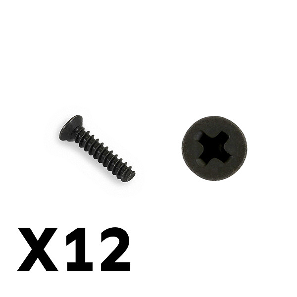 FTX Tracer Countersunk Self Tapping KBH02.6*12mm (FTX9751)