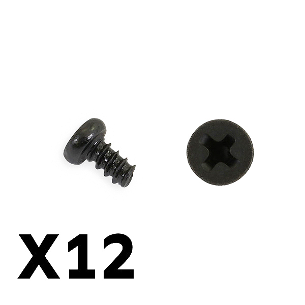 FTX Tracer Pan Head Self Tapping Screws PHB02.3*4mm (FTX9756)