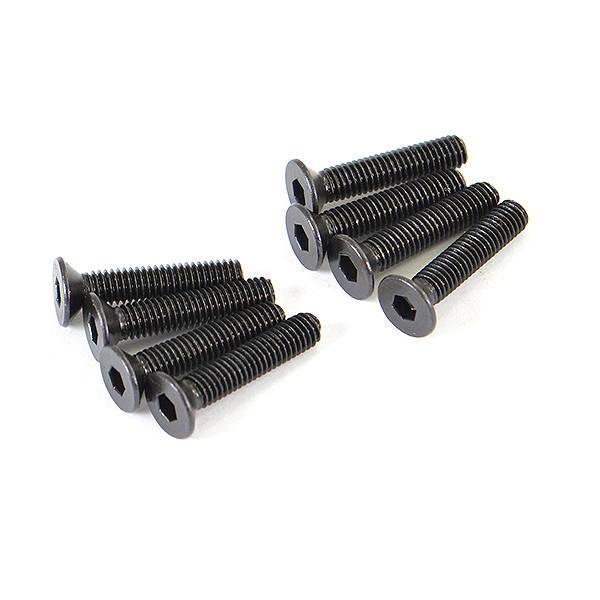 FTX Flat Head Screw M3 X 15mm (8pcs) (FTX9872)