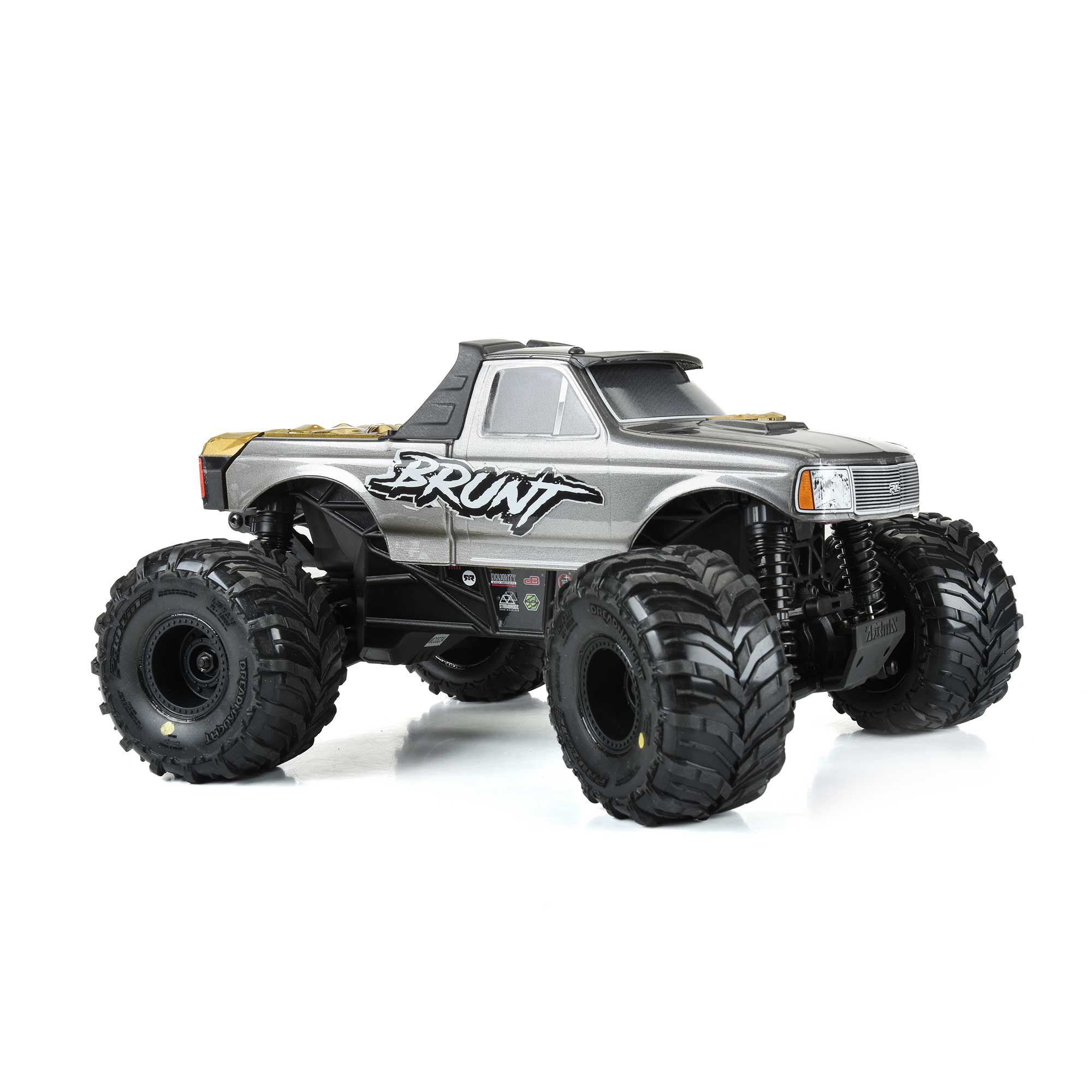 Proline Dreadnaught Mounted Black Wheel F/R (4) ARRMA GORGON/QUAK (G-PRO103001)
