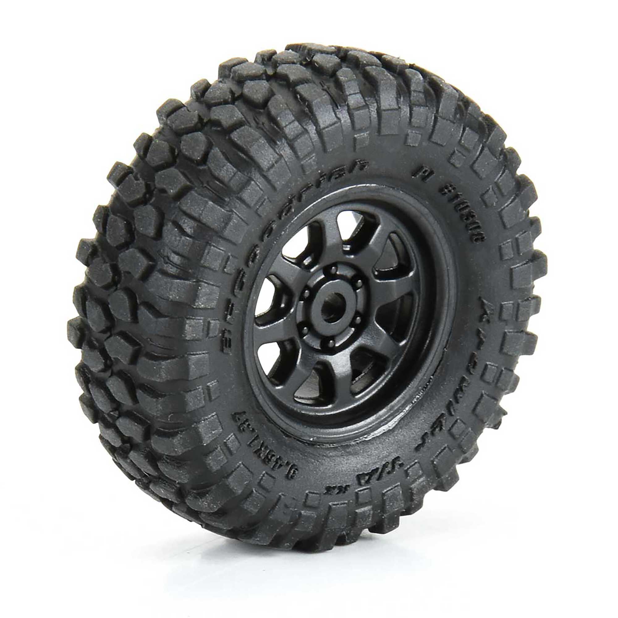 1/30 BFG Krawler T/A KX Fr/Rr Mounted Black Icon Nuevo SCX30 (G-PRO1030610)