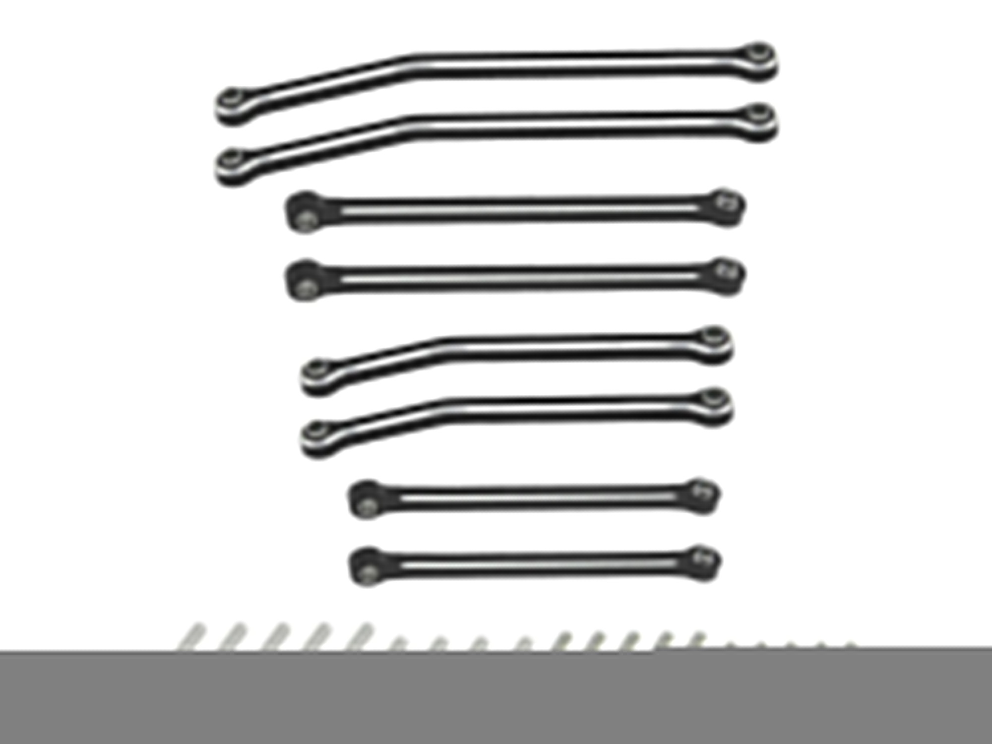 RC Overhaul Aluminium Drag Link Set, Black SCX30 (G-RCO-AX048)