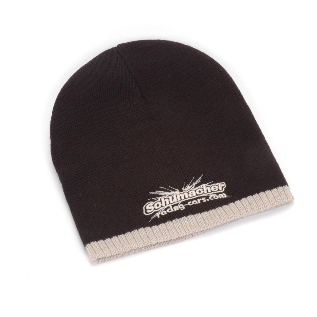 Schumacher 2 Tone Beanie Knitted Hat (G338)