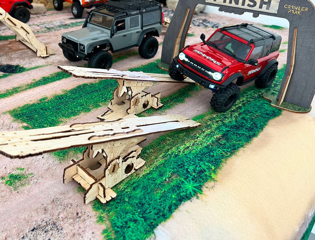 Crawler Park Basic Kit 1/18 & 1/24 - 2 Obstacles (TWDKIT0006-2) 