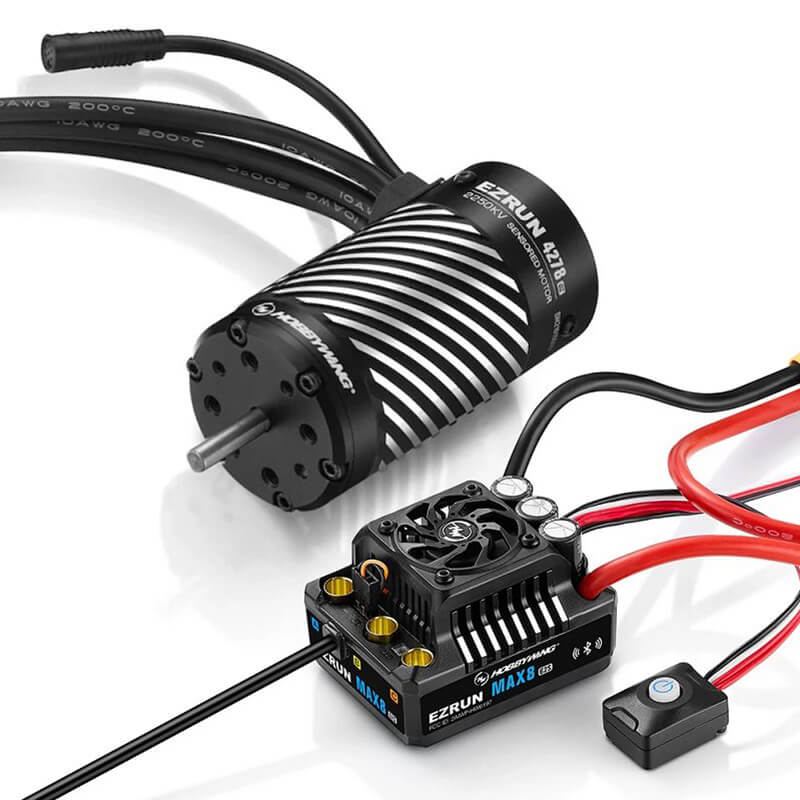 Hobbywing Combo EZRUN Max8 G2S ESC, 4278SD-2250KV G2R Motor (HW38010607)
