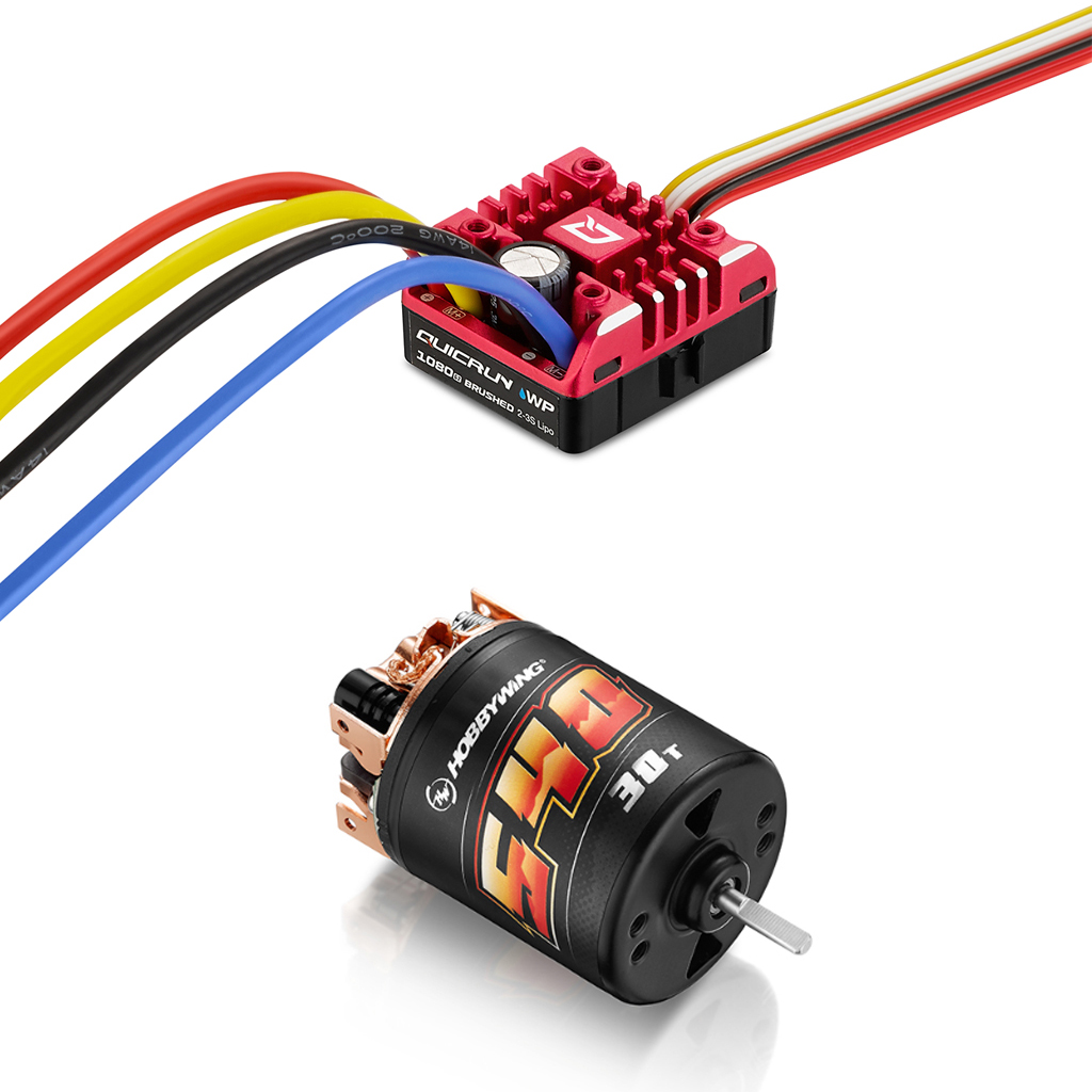 Hobbywing QUICRUN COMBO -WP-1080 G2 &amp; 540-30T Brushed Motor  (HW38020349)