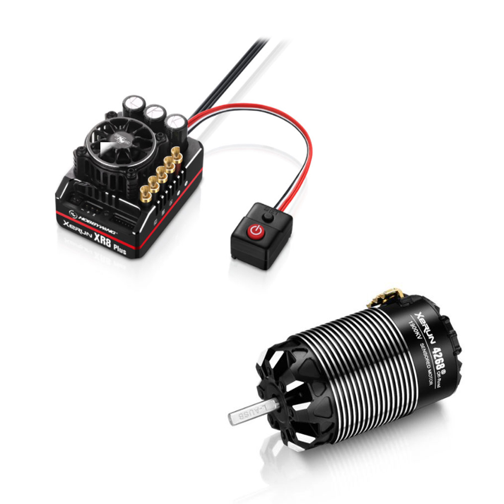Hobbywing XERUN Combo- XR8 Plus G2S &amp; 4268 2200kv G3-OFF RD (HW38020501)