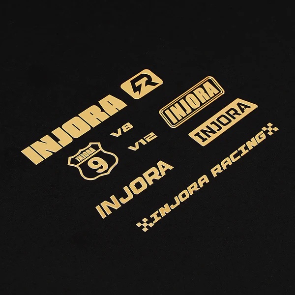 INJORA 4pcs Silver & Gold Foil Stickers for 1/18 1/24 RC Crawlers (INA-130)