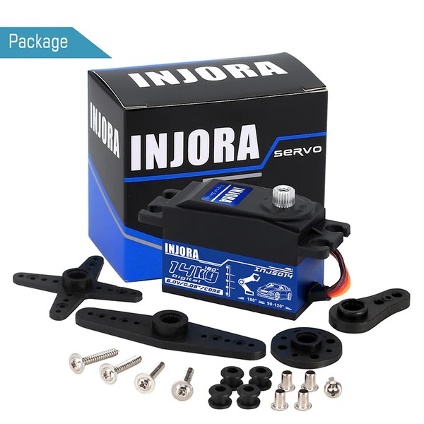INJORA INJS014 14KG Metal Gear Digital Low Profile Servo for 1/10 RC Car (INJS014)