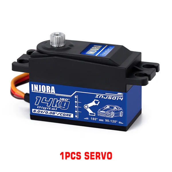 INJORA INJS014 14KG Metal Gear Digital Low Profile Servo for 1/10 RC Car (INJS014)