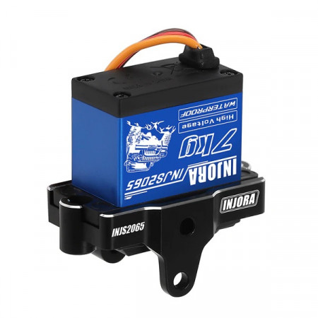 INJORA 7KG High Voltage Waterproof 2065 Digital Servo with Mount for 1/18 TRX4M Upgrade (INJS2065-4MBK)