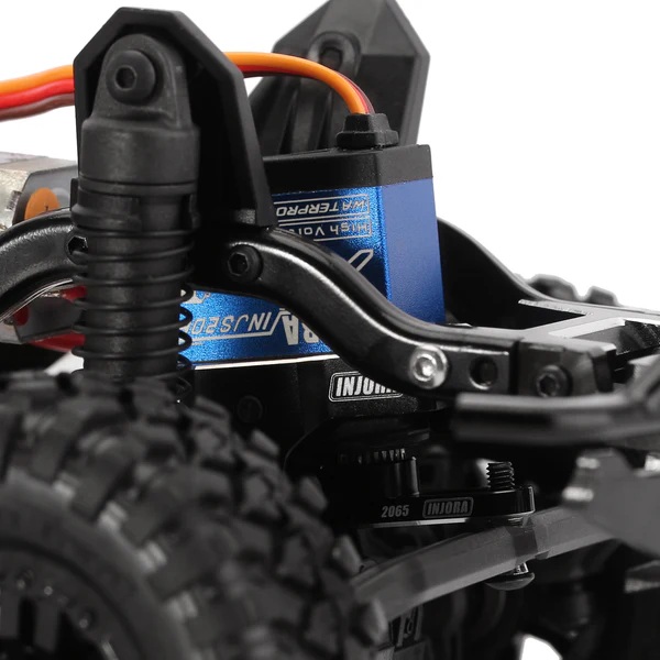 INJORA 7KG High Voltage Waterproof 2065 Digital Servo with Mount for 1/18 TRX4M Upgrade (INJS2065-4MBK)