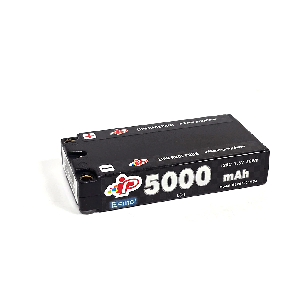 Intellect LiPo LiHV 5000mAh 2S 20mm Shorty 7.6v (IPBL2S5000MC4)