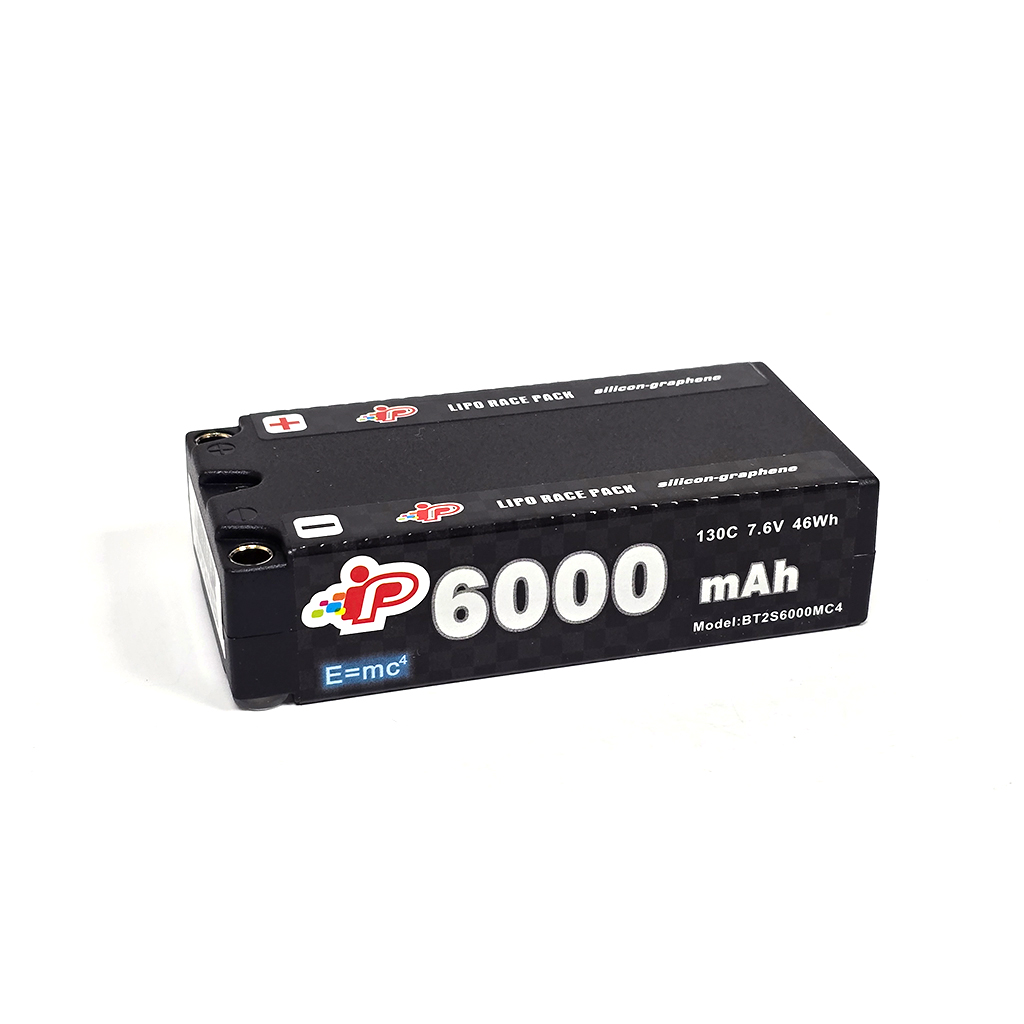 Intellect LiPo LiHV 6000mAh 2S 25.1mm Shorty 7.6v (IPBT2S6000MC4)