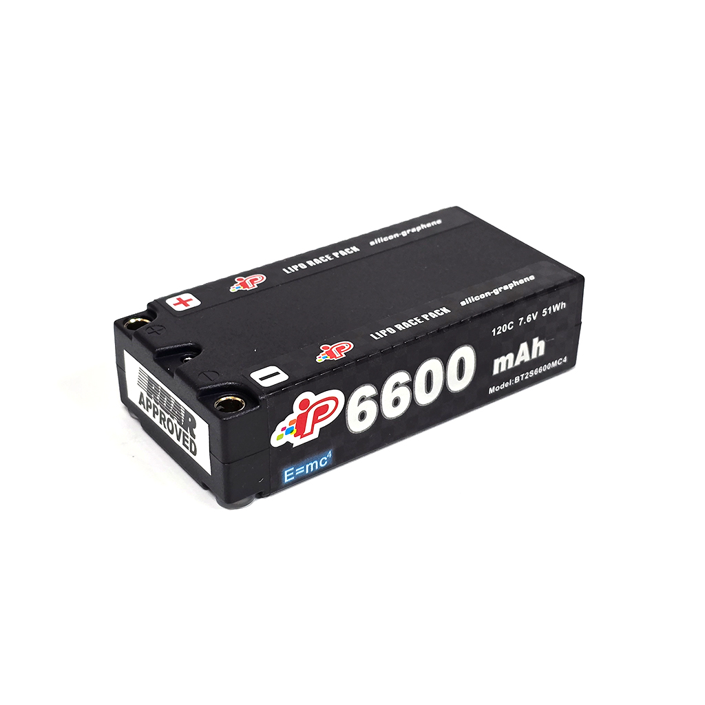 Intellect LiPo LiHV 6600mAh 2S 25.1mm Shorty 7.6v (IPBT2S6600MC4)