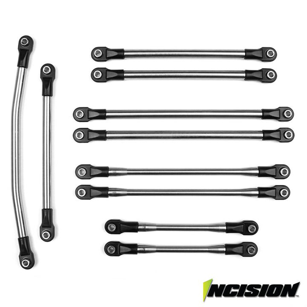 Vanquish Incision SCX10-II 12.3&quot; Stainless Links (IRC00070)