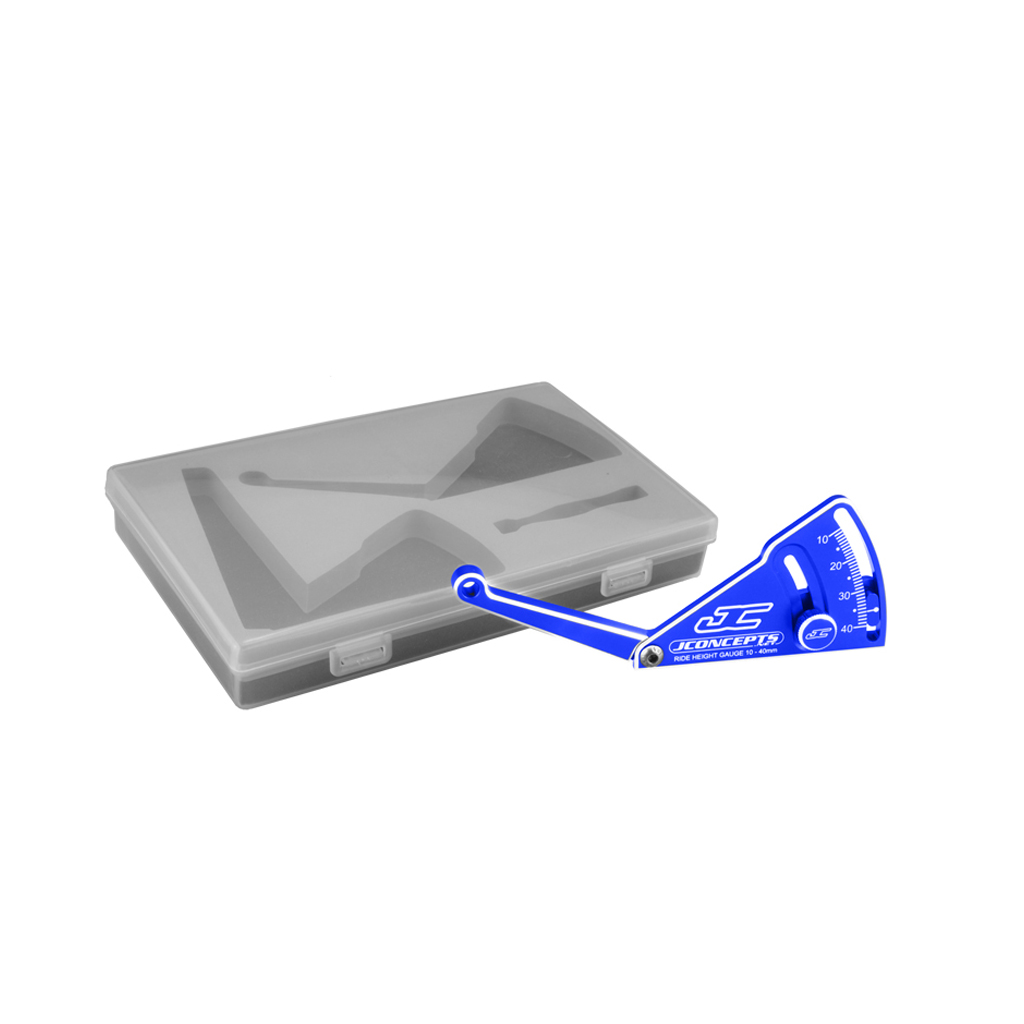 JConcepts Aluminum Ride Height Gauge, 10-40mm-Blue (JC2282-1)