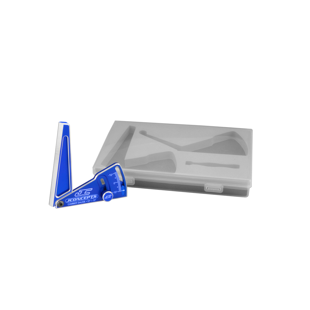JConcepts Aluminum Camber Gauge, 85mm-Blue (JC2283-1)