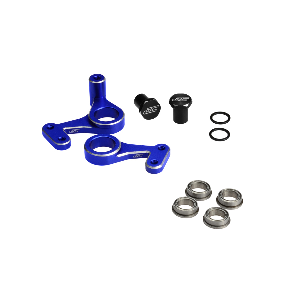 JConcepts RC10 Aluminum Steering Bell-Crank Set-Blue (JC2309-1)