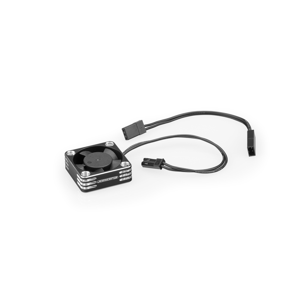 JConcepts High Flow 30x30x10mm Fan-Black (JC2333-2)