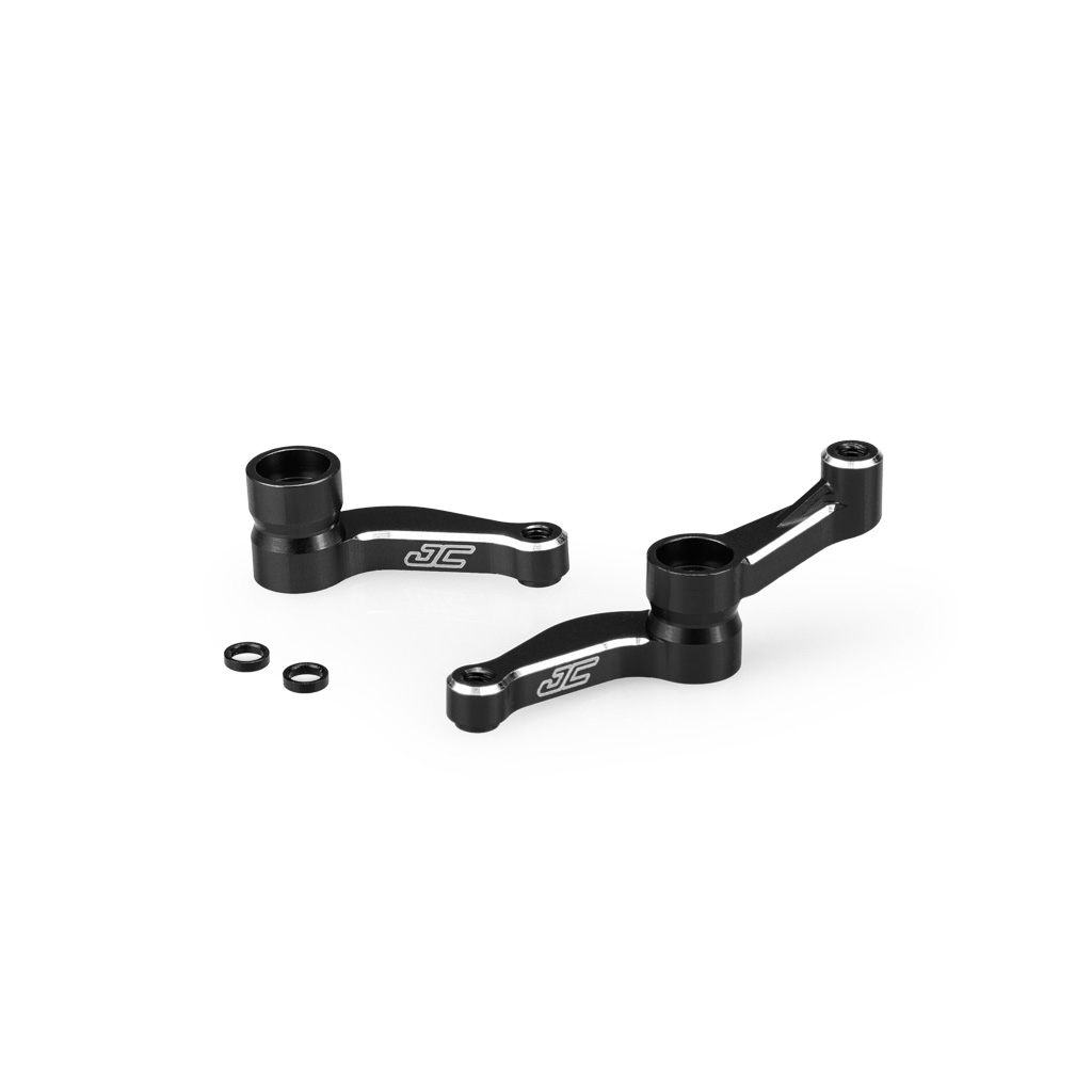 JConcepts DR10/SR10/RB10 Aluminum steering bellcranks -Black (JC2354-2)