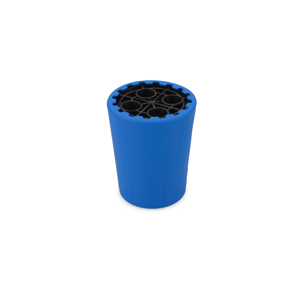 JConcepts Exo 1/10th Shock Stand and Cup-Black-Blue (JC2371B)