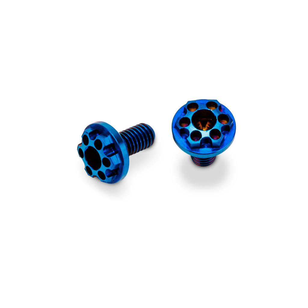 jConcepts Titanium Finnisher 3x6mm Motor Screws Blue - 2pc (JC2549-1)