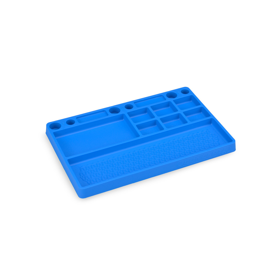 JConcepts JConcepts Parts Tray, Rubber Material-Blue (JC2550-1)